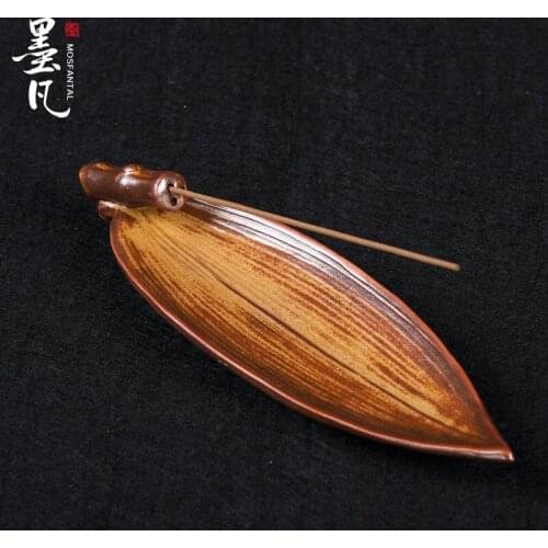 Lotus Lotus ceramic incense and joss sticks incense-bedroom sweet tea sweet support fragrant bamboo leaves