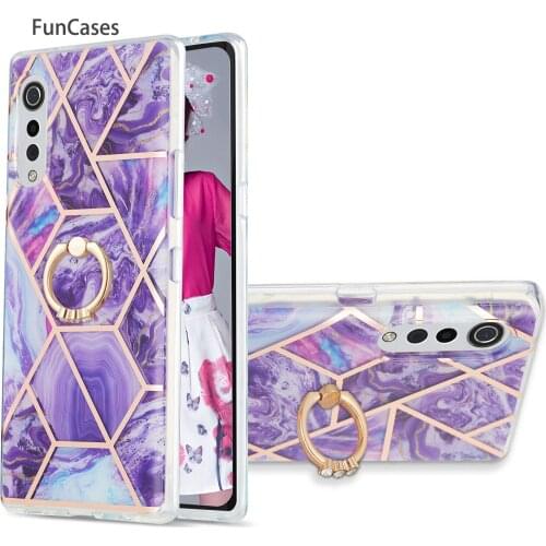 Deep Purple Flip Cases For hoesje LG Velvet 4G Coque Cover Soft TPU Shell sFor Coverage LG case Velvet 5G G9 Soft TPU Case shell