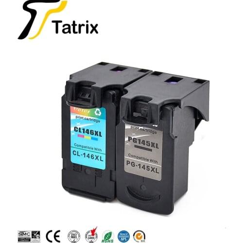 Tatrix PG145XL PG145 PG-145 PG 145 145XL CL146XL CL146 CL 146 146XL Remanufactured Ink Cartridge for Canon MG2410 PIXMA Printer