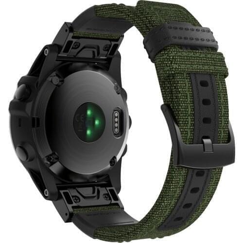 For Garmin Fenix 6 Pro 5 Plus MARQ S60 Easy fit Woven nylon watchband Quick Release 22 26mm Strap For Forerunner 945 wrist strap