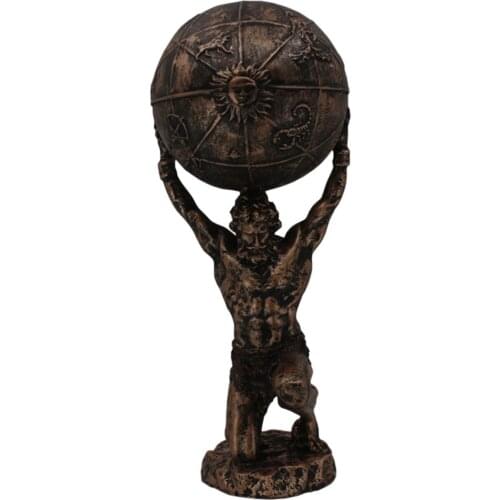 Atlas Statue Home Decor Quality Decoration Modern Design Greek Mythology Bronze