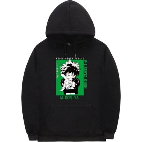 Anime my hero academia Hoodies Japan Harajuku Bakugou Katsuki Print Mens Pullover Hoodie Streetwear Hip Hop Casual Sweatshirts