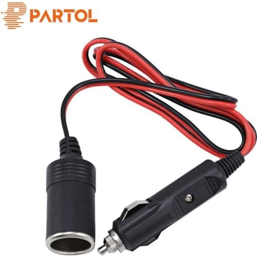 1M 12/24V Universal Car Cigarette Lighter Socket Plug Power Extension Supply Adapter Extend Cable Copper Wire Car Accessories