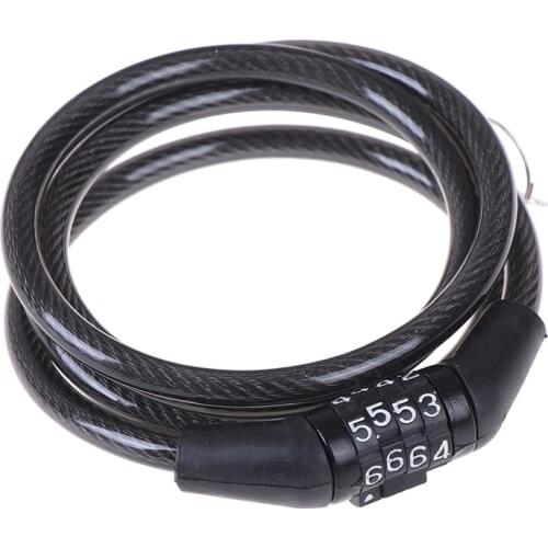 New Code Password Bike Combination Lock Bike Cable Lock Tough Security Coded Steel Wiring Bicycle Safety Lock