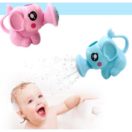 Funny Small Elephant Watering Pot Baby Kids Bath Toys Plastic Watering Can Beach Play Sand Toy Gifts for Children