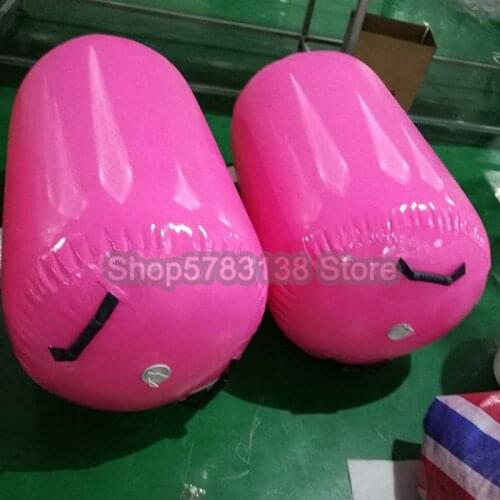 2020 Inflatable Christmas Air Barrel 100x85cm Inflatable Gymnastics Mat Air Rolls Training Roller Beam Cylinder Air Track