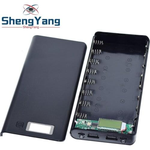 5V Dual USB 8*18650 Power Bank Battery Box Mobile Phone Charger DIY Shell Case For Smart Phone MP3 Electronic Mobile Charging