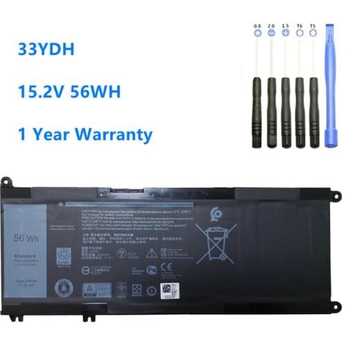 33YDH Laptop Battery 99NF2 PVHT1 81PF3 081PF3 P30E P30E001 For DeLL Inspiron Latitude Vostro 13 14 15 17 G3 G5 G7 7778 7779