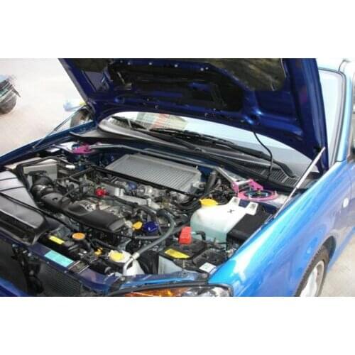 Car Styling Front Hood Bonnet Modify Gas Struts Lift Support Shock Damper Carbon Fiber for Subaru Impreza GC7 GC8 1993-2001 Alu