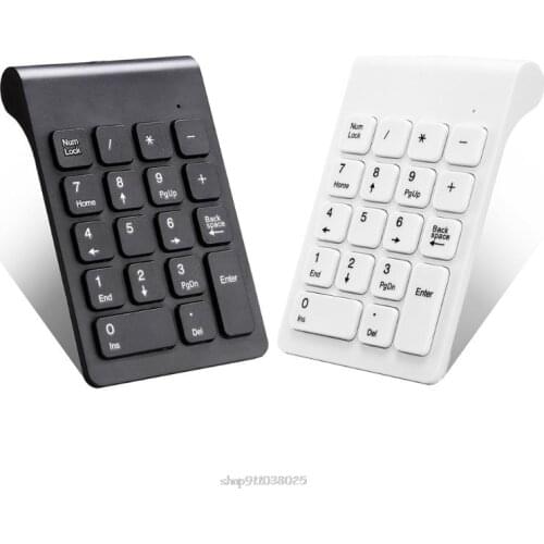 2.4GHz Wireless Numeric Keypad 18 Keys Digital Keyboard for Accounting Teller Laptop Tablets Ja27 21 Dropship