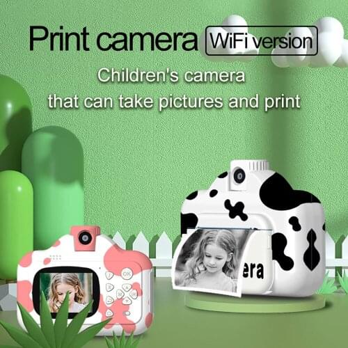 Kids Camera Instant Print Camera Children 1080P HD Photography Video Photo Digital SLR Kids Print Camera Toys With 32GB Card
