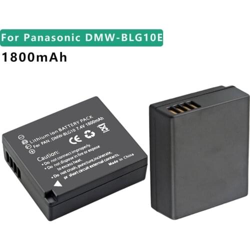 DMW-BLG10 DMW-BLG10E BLG10 BLG10PP BLE9 BLE9E 1800mAh Battery for Panasonic Lumix DMC GF6 GX7 GF3 GF5 ZS100 ZS60 LX100 GX85