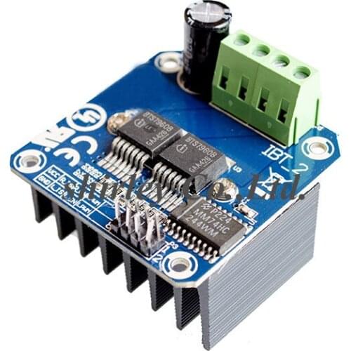 Double BTS7960 43A H-bridge High-power Motor Driver module/ diy smart car Current diagnostic