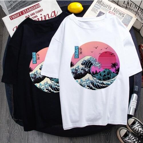 Vaporwave Aesthetic Cool T Shirt Men Fashion Streetwear Harajuku T-shirt Graphic Summer Casual Tshirt Hip Hop Top Tees Male