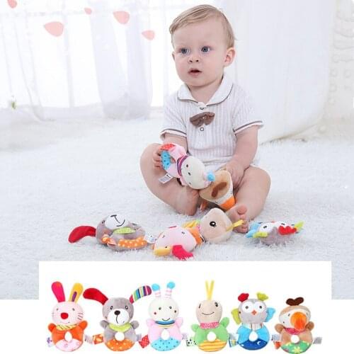Toys for newborns baby 13-24 months toy 6 rattles crib mobiles sensory jouets мобиль на детскую кроватку children child 12 soft