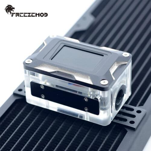 FREEZEMOD Intelligent LCD Flow Meter Water Cooling Electrical Detection Temperature Flow Velocity Fan Speed Thermonmeter for MOD