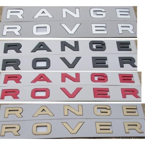 Number Letters Word " RANGE ROVER " Car Trunk Badge Emblem Badges Emblems for Range Rover