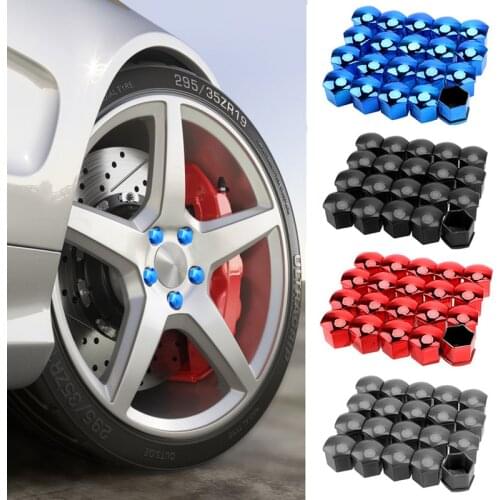 17mm 20pcs/lot Car Wheel Nut Caps Protection Covers Caps Anti-Rust Auto Hub Screw Cover Car Tyre Nut Bolt Exterior Decoration