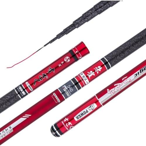 Short Fishing Rod Ultra-Light Superhard 28 Tone Stream Fishing Rod 3.6M-5.4M-7.2M Carbon Rod 71CM Folded