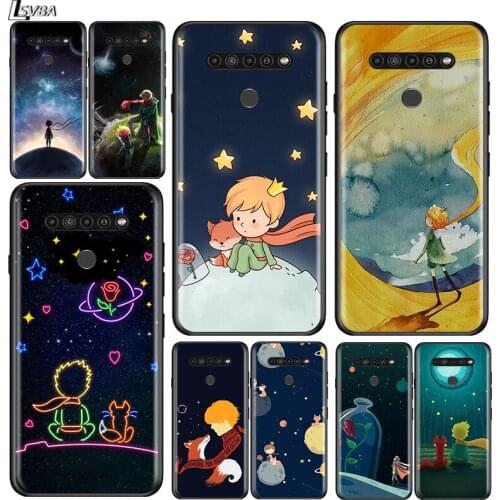 Cute little prince for LG G8 G8S G8X V30 V35 V40 V50 V60 ThinQ Q60 K40 K50 K51 K61 K71 K92 K62 Soft Black Phone Case