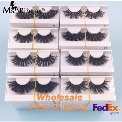 Reusable 5D Mink Eyelashes Bulk Wholesale Eyelash Packaging Boxes Fluffy Eyelashes Natural Long 25MM Mink Lashes Dramatic Lashes