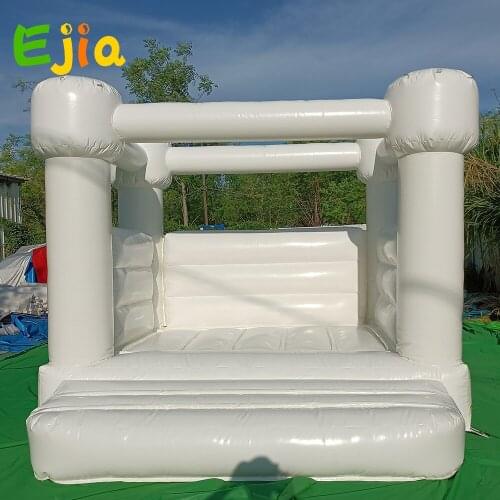 Commercial Colorful Small Size 10*10ft Inflatable White Jumping Wedding Bouncy Castle Bounce House For Kids Adult Outdoor Fun