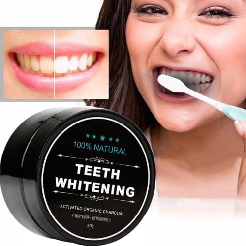 30g Natural Activated Charcoal Tooth Whitening Powder Cleaning Stain Remover Oral Care Hygiene Teeth Whitener