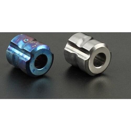 New Style Simple Shape Titanium Alloy Knife Beads Paracord Bead Umbrella Rope Titanium DIY Pendant