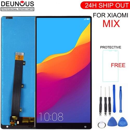 New Xiaomi Mix LCD Display Touch Screen Digitizer Assembly With Frame For 6.4" Xiaomi Mi MIX LCD Black White Replacement Parts