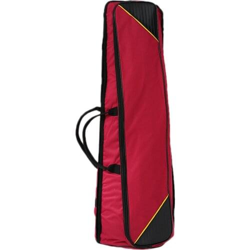 Durable Tenor Trombone Storage Bag Case Container Claret Color For Trombonist
