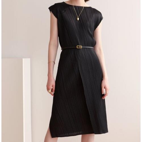 Manufacturer direct supply 2021 summer Miyake fashion slim personality non-specification dress Pleats Miyake