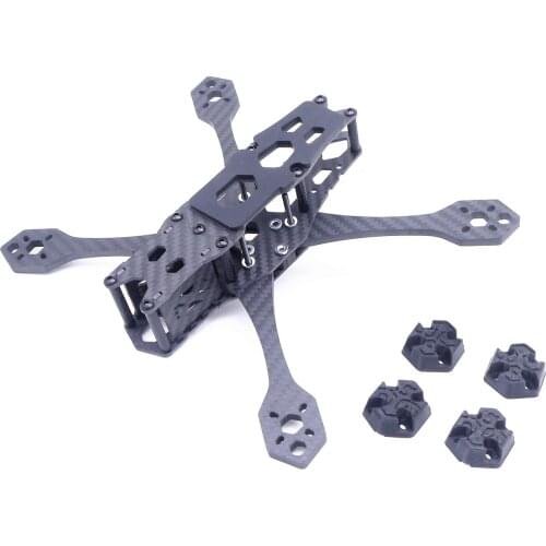 NAMI 220mm 220 5inch X-type split 5mm Arm Carbon Fiber Frame kit For QAV-S Freestyle Quadcopter FPV RC Drone