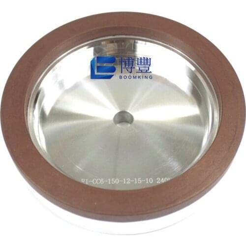 BOOMKING Resin wheels size 150x12/22/50-15x10 grit 180#/240#/320# for glass straight edging machine,Glass grinding wheels