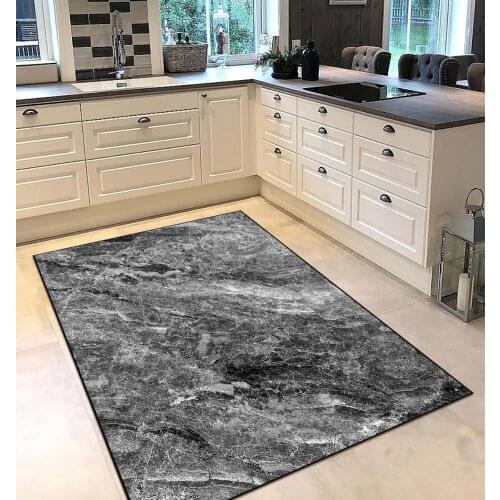 Grey white color marble patterned kitchen rug modern carpet rug personalized gift free shipping kitchenware grey runner
