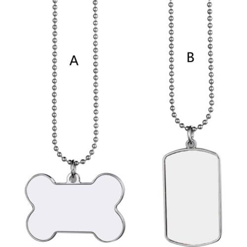 Sublimation Rectangle/Bone Shape Keychain Blank Heat Transfer MDF Pet Identification Tag Keychain Blank Diy Craft
