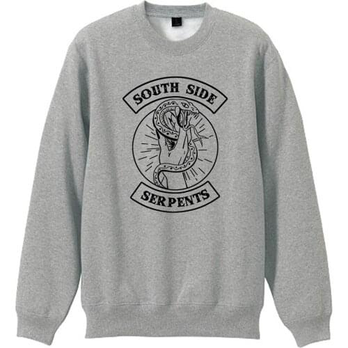 Girl Woman Women Crew Neck Sweatshirt Southside Serpents Riverdale Snake Lady Hand Teenager Pullover Fleece ZIIART