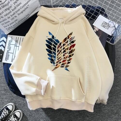 Attack On Titan Hoodie Funny Cartoon Harajuku 90s Hoodies Men Hip Hop Shingeki No Kyojin Streetwear Hip Hop Hoody Male Vintage