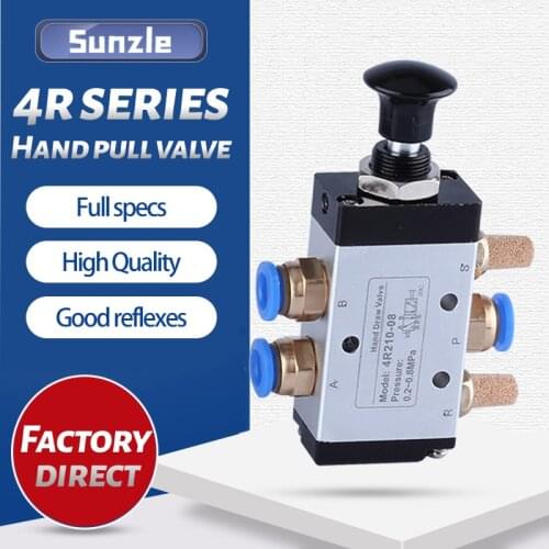 Pull the valve mechanical valve pneumatic switch two three-way 5 pass 4R210-08 control cylinder valve 3R210-08