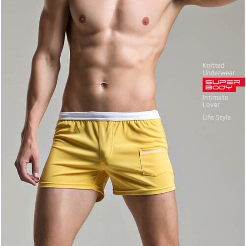 Comfortable Sexy Gay Underwear Superbody Leisure Pants Embroidered Rhino Home Furnishing Arrow Boxers Soft Mens Underwear