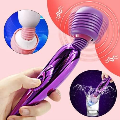 AV Vibrator for Women Powerful Magic Massage Wand USB Charging Adult Sex Toy Vagina Clitoris Stimulator Sex Shop Dildo for Woman