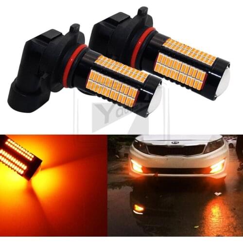 YaaGoo Amber Yellow H10 9145 Auto LED Bulbs For Car Truck Fog Lights Lamp 106SMD