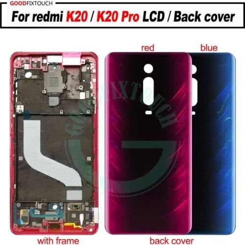 For redmi K20 LCD Display + Touch Screen Digitizer Panel Assembly for redmi K20 Pro LCD with frame / back cover