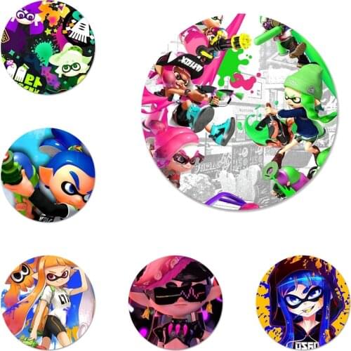 58mm Splatoon Icons Pins Badge Decoration Brooches Metal Badges For Backpack Decoration