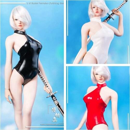3 Color 1/6 Scale Female Swimmsuit YoRHa 2B Clothing Sets for Action Figure Body