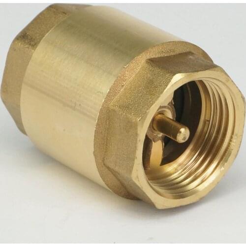 1" BSP female Brass One Way Check Non Return In-Line Spring Valve