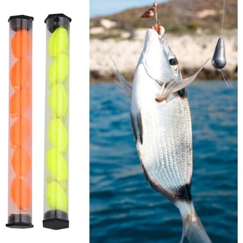 1 Tube Fishing Float Foam Strike Indicators Highly Visibility For Fly Fishing Accessories Olive Shape Plastic 2 Colors