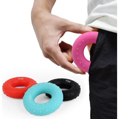 Fitness 4 Rings Crossfit Hand Expander Relax Hand Gripper Grip Finger Stretcher-Exercise for Wrist Training Dynamometer Massage