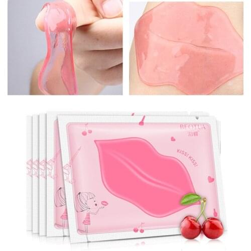 5Pcs Lip Gel Mask Hydrating Repair Remove Lines Blemishes Lighten Lip Line Collagen Mask Lip Color To Moisturize