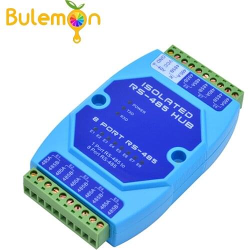 8-port 485 Hub 8-channel RS485 Splitter 485 Sharer Industrial Grade Optically Isolated Repeater