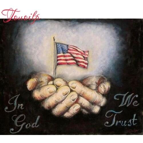 TOUOILP 5D DIY Full square&Round Love National flag 5d Diamond Painting Needlework Love hand Diamond Embroidery square&Round Rhinestone Cross Stitch Room Decoration